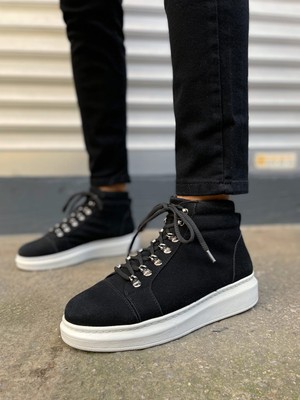 Zapatos JY206 Ottawa Bağcıklı Ortopedik Taban Süet Erkek Spor Bot Sbt - Siyah