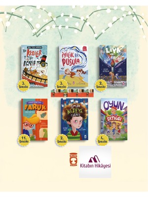 Gülce Kitap 1-2. Sınıf Kitaplık- Bu Kediler Bir Acayip, Oyun Satıcısı, Liya, Faruk, Ismim Nereye Gitti(6kit)