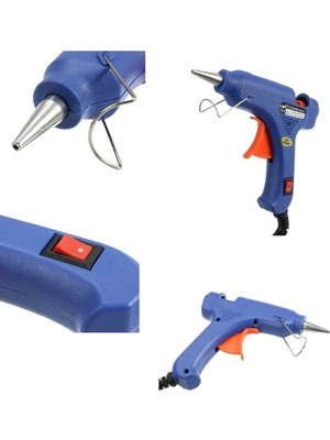 Royaleks Dhgl Sıcak Silikon Işıklı Tetikli Mum Tutkal Tabancası 20W