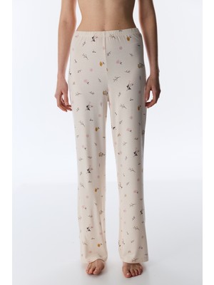 Penti Bej Margot Desenli Pantolon Pijama Altı