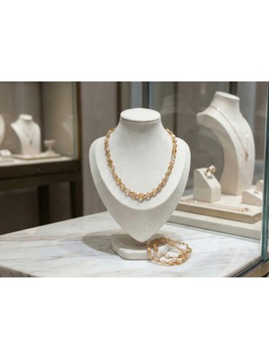 Maison Cloris Doğal Taş Sitrin Kolye