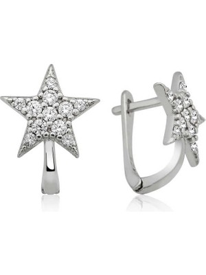 Bazarhane Gümüş Yıldız Küpe