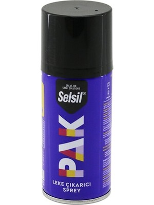 Go İthalat SELSIL PAK KUMAŞ LEKE ÇIKARICI SPREY 150 ML YAĞ - BOYA - MAKYAJ - KATRAN - ÇİMEN - ÇİKOLATA VS. (5729)