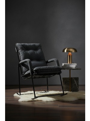 AVYNA Blacklıne™ Sallanır Dinlenme Koltuğu, Premium Tv Koltuğu, Balkon, Bahçe & Ofis Konfor Koltuk