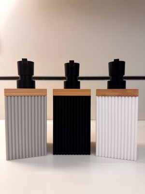 Tiran Akrilik Lüks Kare Sıvı Sabunluk, Mutfak Banyo Lavabo Üstü Sabunluk,losyonluk,(Asorti Renkler)