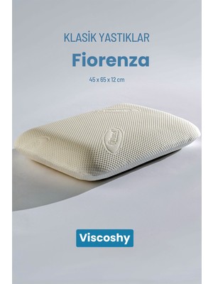 Viscoshy Fiorenza Klasik Premium Gelişmiş Ergonomik Ortopedik Visko, Lüks, Visco Yastık