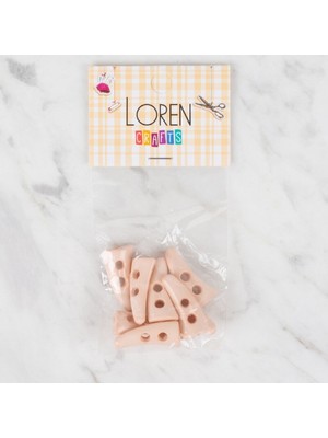 SHC4200 Crafts 8 Li Açık Pembe Çoban Düğme - 139