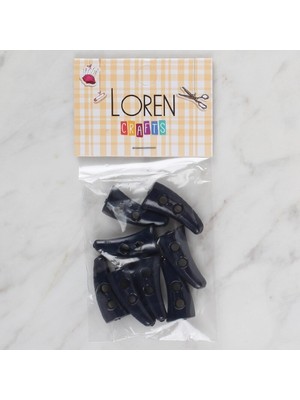 SHC4200 Crafts 8 Li Koyu Lacivert Çoban Düğme - 127