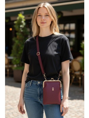 Jara Bag Paris 3 Bölmeli Su Geçirmez Çapraz Askılı Telefonluk Cüzdan Çanta