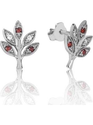 Bazarhane Gümüş Sevgi Dalı Çivili Küpe