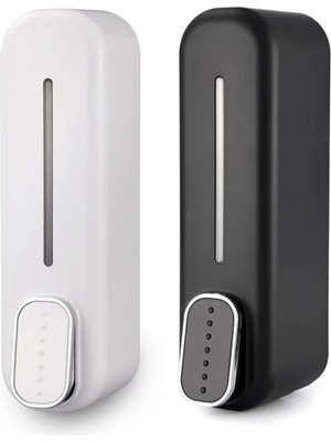 Dln Shop 1 Adet Duvara Monte Şık Tasarım Sabunluk Manuel 350 ml Sıvı Sabunluk Basmalı Model D-34