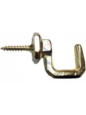 FRY Vidalı Kanca, Askı Büyük - 15X23MM, Sarı - 100 Adet