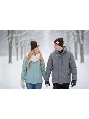 Umel Tekstil 14 Şubat Sevgililer Günü'ne Özel Bere Kalp Detaylı Kaşkorse Çift Kat İki Adet