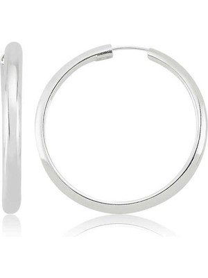 Bazarhane Gümüş Halka Küpe