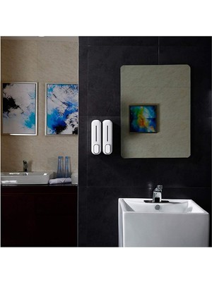 Dln Shop 2 Adet 350 ml Sıvı Sabunluk Plastik Duş Jeli Şampuan Şişesi Oteller, Hastane, Banyo Mutfak D-34