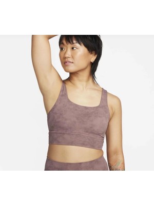 Nike Dri-Fit Alate Ellipse Tie-Dye Lightly Supported Without Padding Training Kahverengi Kadın Sporcu Sütyeni  FN2914-208