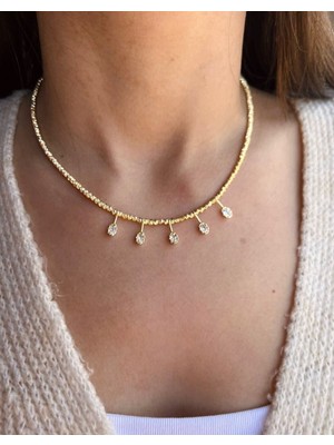 Nunu Takı Taş Uçlu Dorika Kolye