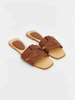 Lc Waikiki Yeni Sezon Deri Görünümlü Kadın Terlik