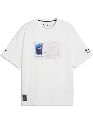 Puma Bmw Mms Lifestyle Tee Erkek Günlük Tişört 63542602 Beyaz
