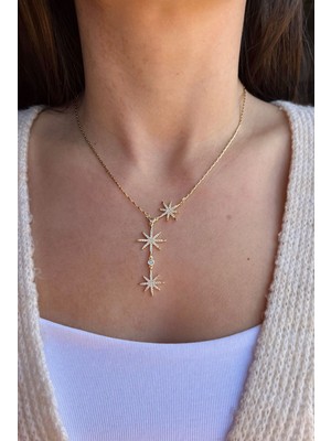 Nunu Takı Üçlü Kuzey Yıldızı Y Kolye
