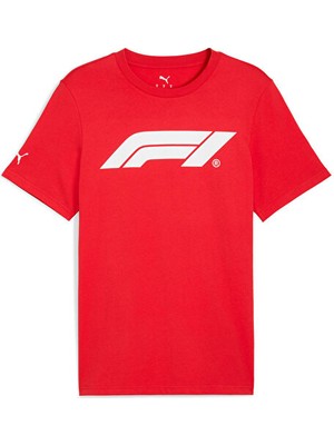 Puma F1 Ess Logo Tee 180G Erkek Günlük Tişört 63326403 Kırmızı