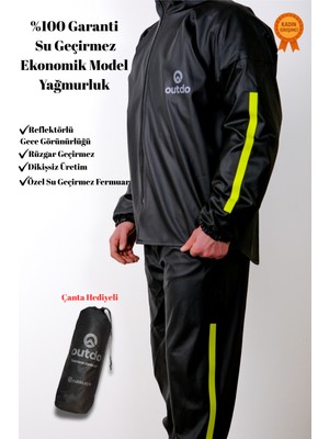 Outdo Motorcu Yağmurluğu Alt Üst Takım Ekonomik Model