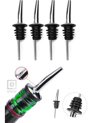 Özbience Düz Model Çelik Şişe Ucu Servis Aparatı – Yağdanlık, Mantar Bar ve Otel Kullanımı