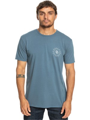 Quiksilver Planetpositive Erkek Mavi Tişört