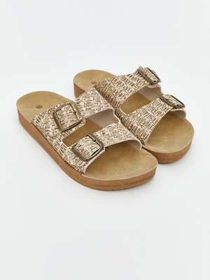 Lc Waikiki Yeni Sezon Çift Bantlı Kadın Terlik