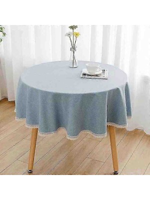 Ayzen Home Dantelli Yuvarlak Masa Örtüsü