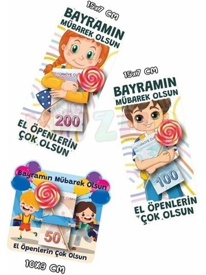 10'lu Bayramlık Harçlık Kartı