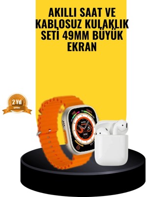Ceylan Adam Mey Ithalat® Watch 9 Max Akıllı Saat Sesli Görüşme Özellikli Kulaklık Seti