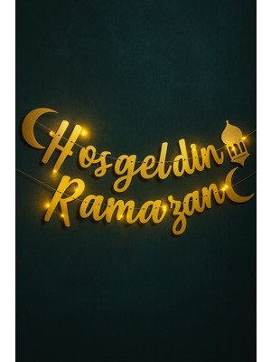 Özbience LED Işıklı Hoşgeldin Ramazan Yazısı, Ramazan Bayramı Süsleme