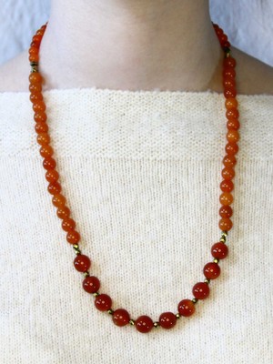 Esha Store Doğal Taş Akik Doğal Taşlı Kadın Kolye EUK20A2