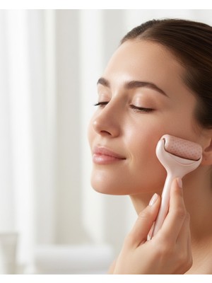 Teknomiy Yüz ve Göz Altı Için Buz Silindiri Şişlik Giderici Masaj Aleti