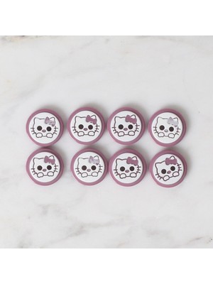 urfakent bilişim ve medya danışmanlık Loren Crafts 8 Li Vişne Çürüğü Kedi Düğme - 586