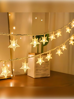 Özbience 5 Metre Yıldızlı Gün Işığı LED Dekoratif Işık, Ramazan ve Süsleme Için