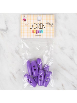 urfakent bilişim ve medya danışmanlık Loren Crafts 8 Li Çoban Düğme Mor Düğme - 444
