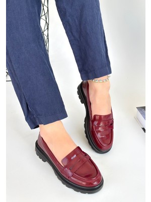 Kyops Narli Bordo Rugan Oxford Ayakkabı - Lisinya