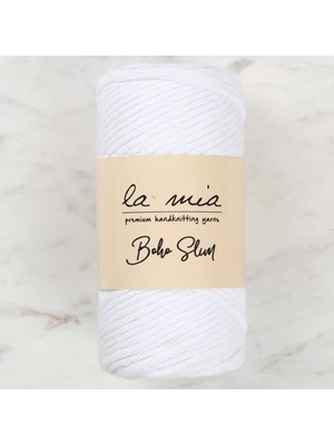urfakent bilişim ve medya danışmanlık La Mia Boho Slim Beyaz El Örgü Ipi - L001 - 34425