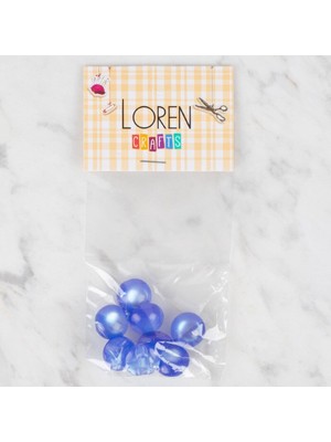 urfakent bilişim ve medya danışmanlık Loren Crafts 8 Li Mavi Düğme - 38