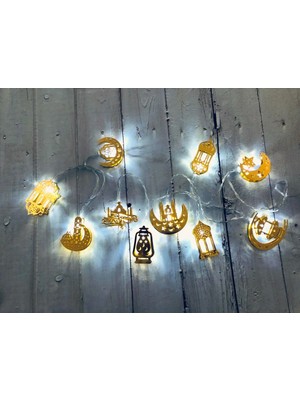 Özbience Ramazan Ayı Yıldızlı Pilli LED Işık, Şık ve Parlak Aydınlatma Hediye