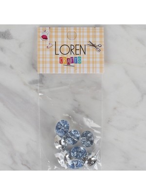 urfakent bilişim ve medya danışmanlık Loren Crafts Açık Mavi 8 Li Düğme - 233
