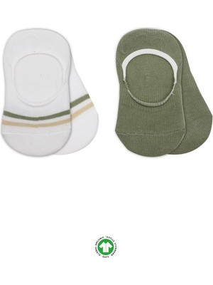 NessiWorld 2'li Penye Babet Silikon Çemberli Çorap 30102 Nil Beyaz