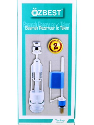 Hatıra Kutusu Özbest Su Tasarruflu Basmalı Klozet Rezervuar Iç Takımı - Uyumlu ve Dayanıklı ( Lisinya )