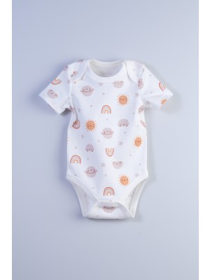 Bondberro Yenidoğan ve Bebek Zarf Yaka Zıbın % 100 Pamuklu ( Güneş )