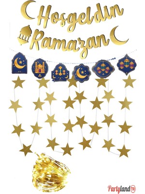 Özbience LED Işıklı Hoşgeldin Ramazan Yazısı, Bayram Dekoratif Süsler