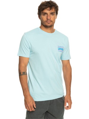 Quiksilver Warpedframes Erkek Mavi Tişört