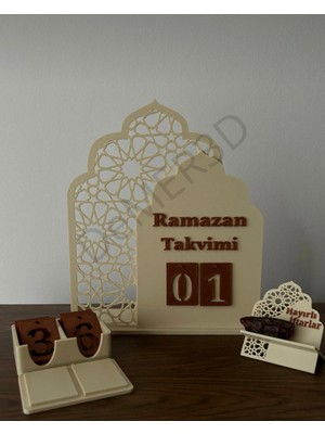 Özbience Ramazan Süsleri Seti, Takvim ve 6'lı Hurmalık ile Özel Kutlama Atmosferi
