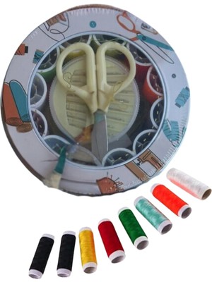 NessiWorld Iplik Set Teneke Kutu Dikiş Seti